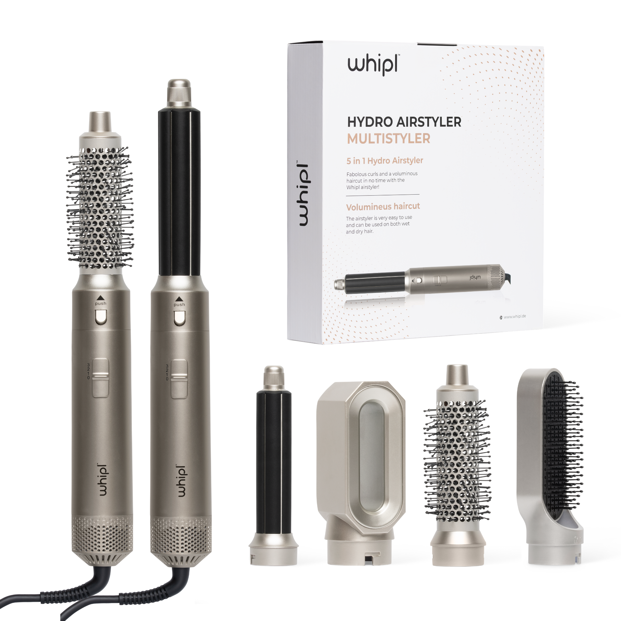 Whipl™ AirStyler + libro electrónico gratuito
