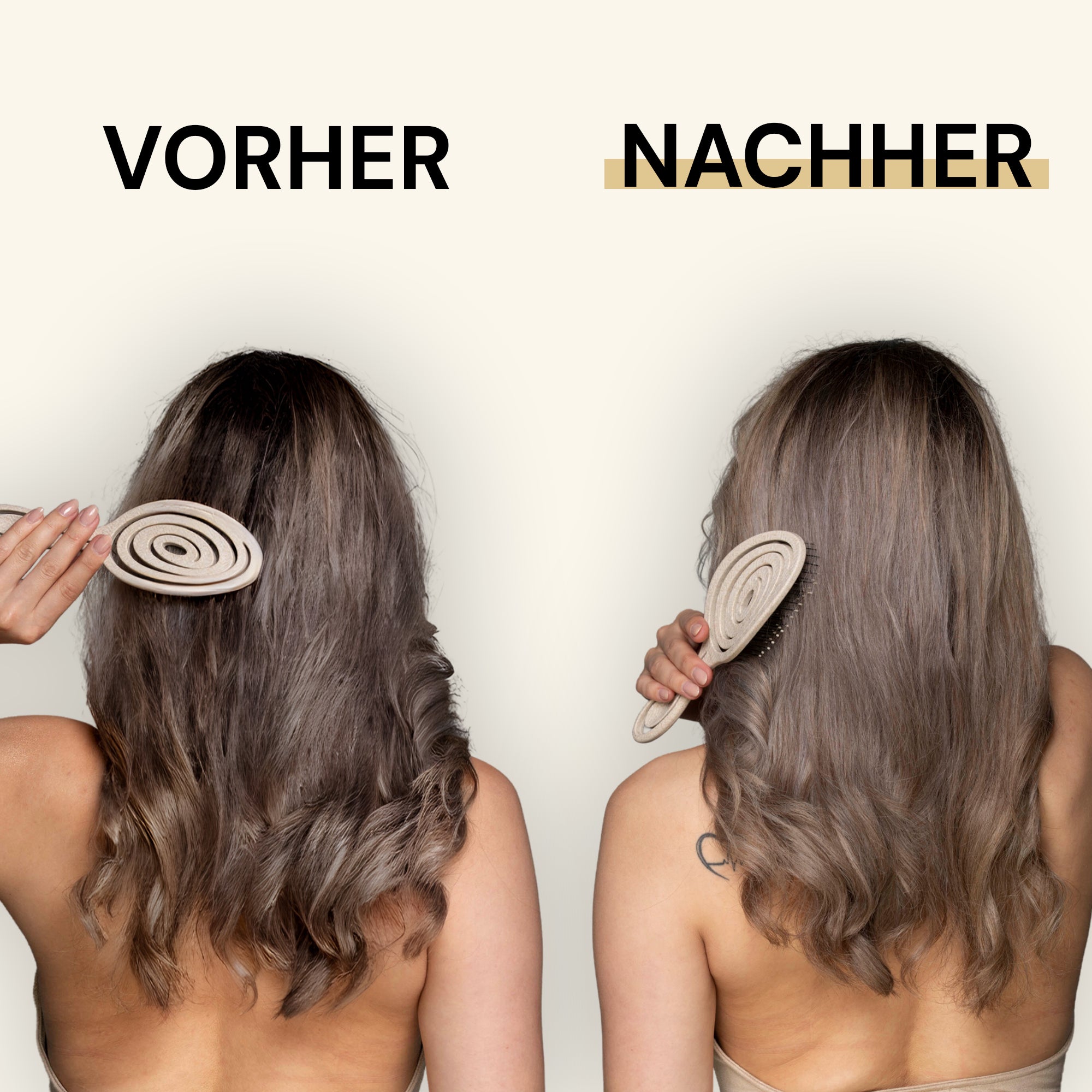 Cepillo desenredante con muelles helicoidales orgánicos Whipl™ Snail