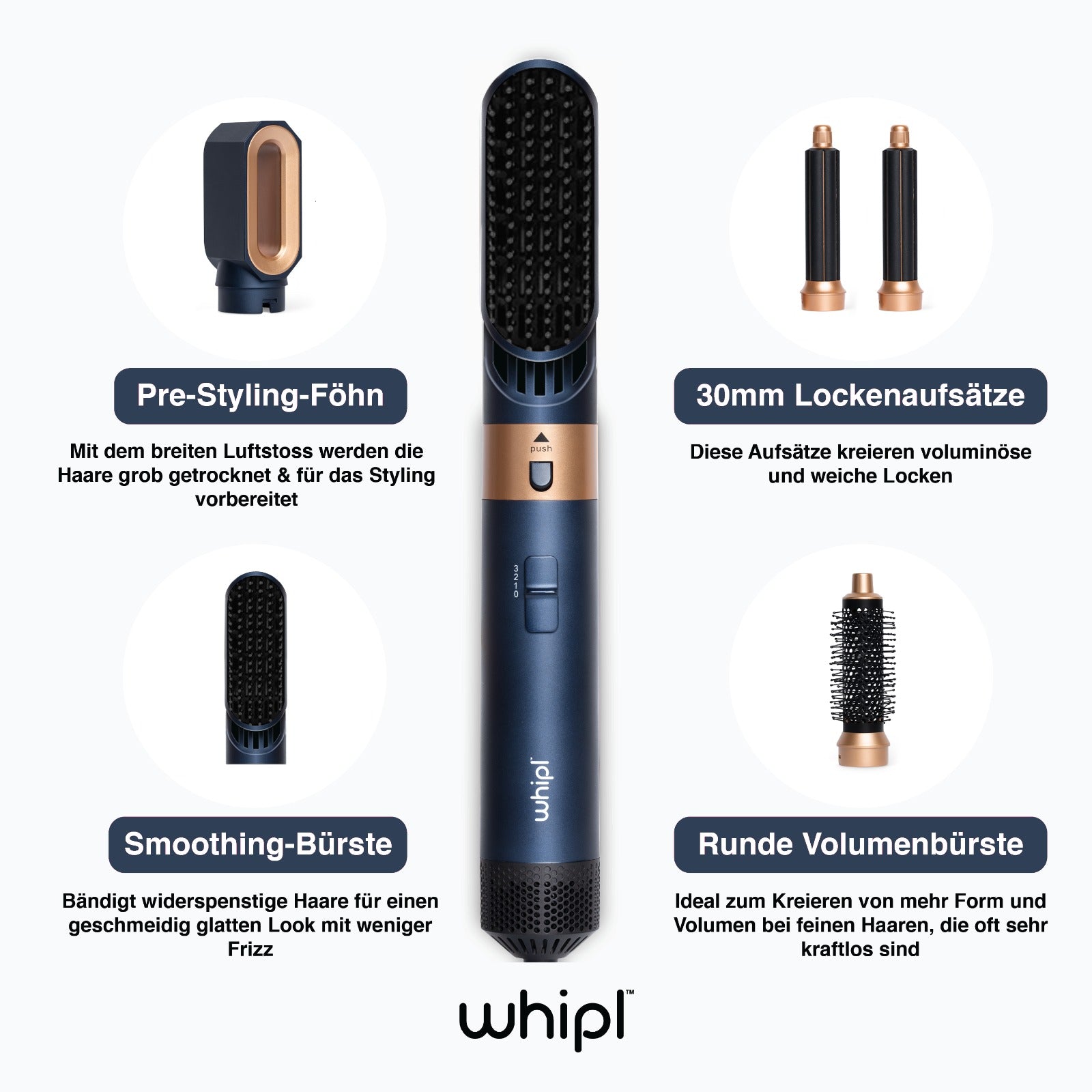 Whipl™ AirStyler + libro electrónico gratuito