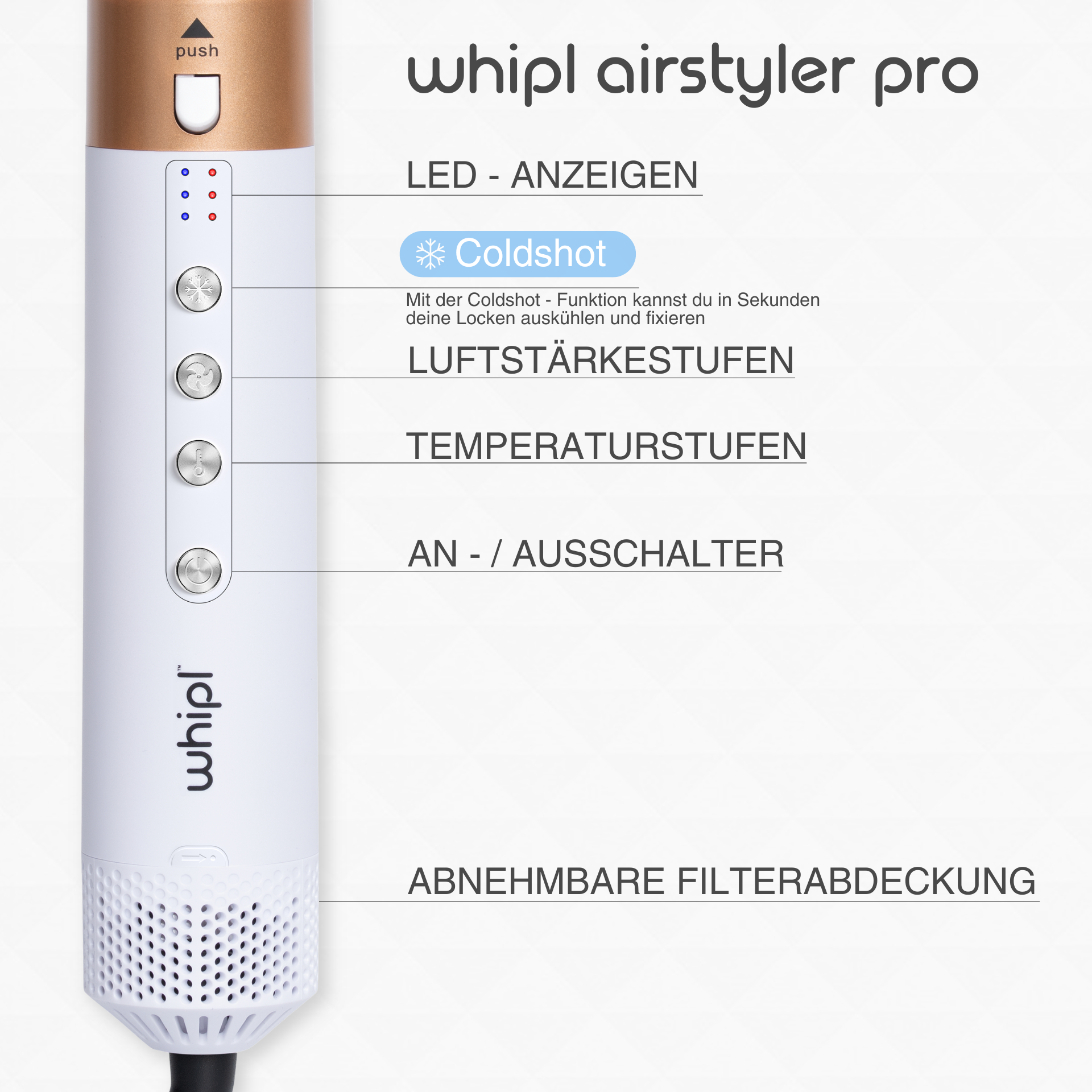 Whipl™ AirStyler + libro electrónico gratuito